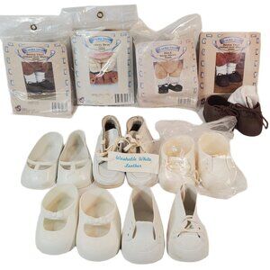 Vintage Doll Shoes Mixed Styles Lot of 8 Pair